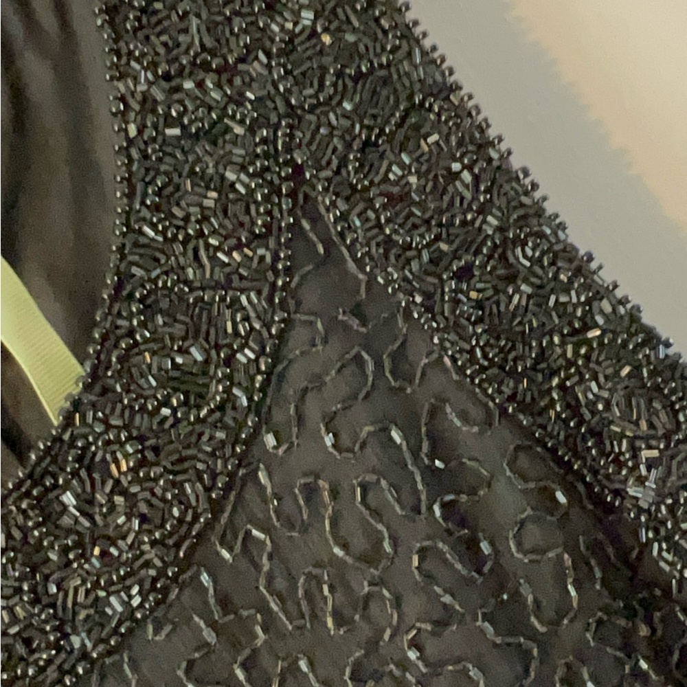 Vintage Black Beaded Dress